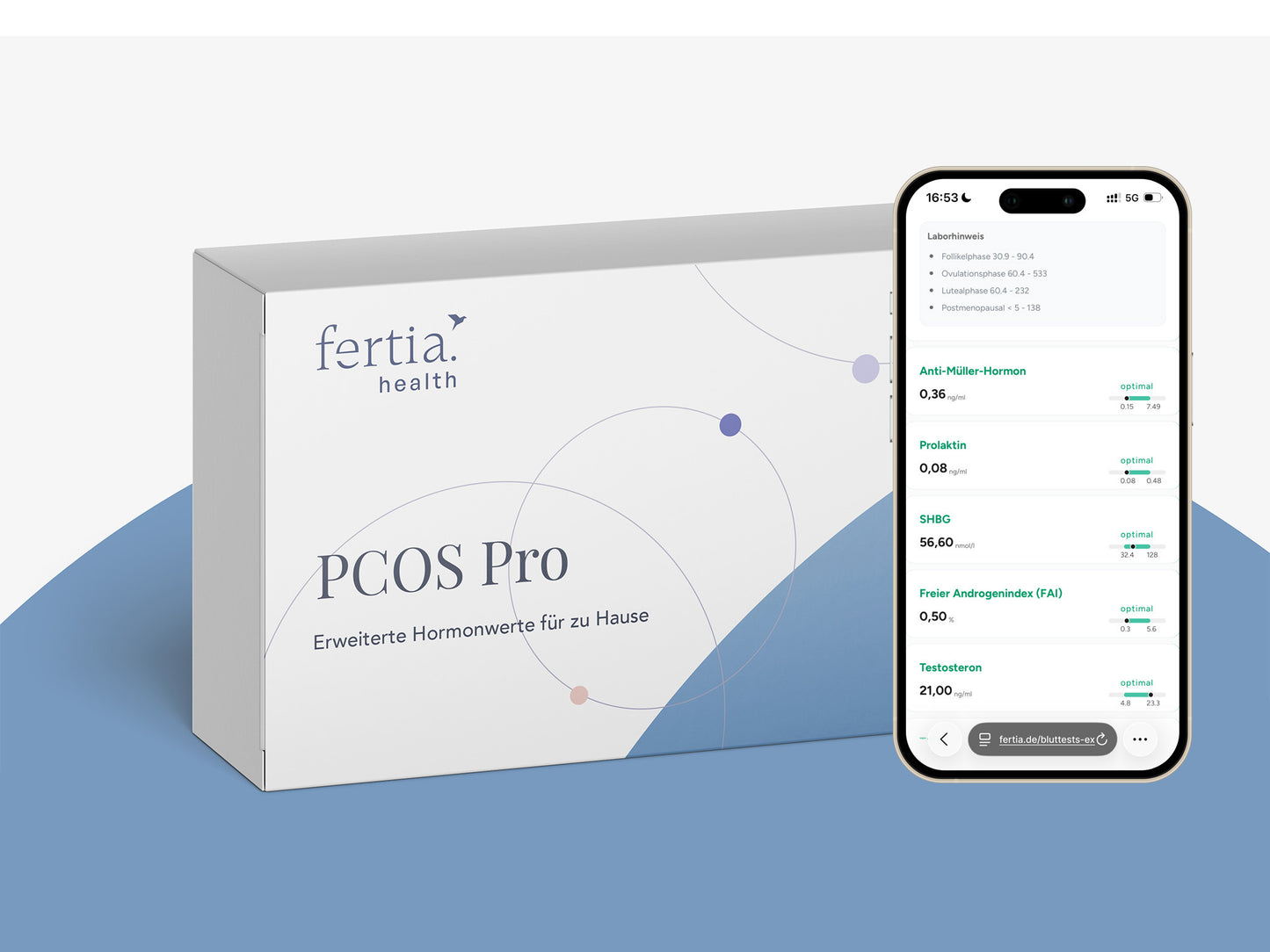 PCOS Pro – Hormon-Bluttest bei Symptomen wie Zyklusstörungen, Akne, Haarausfall