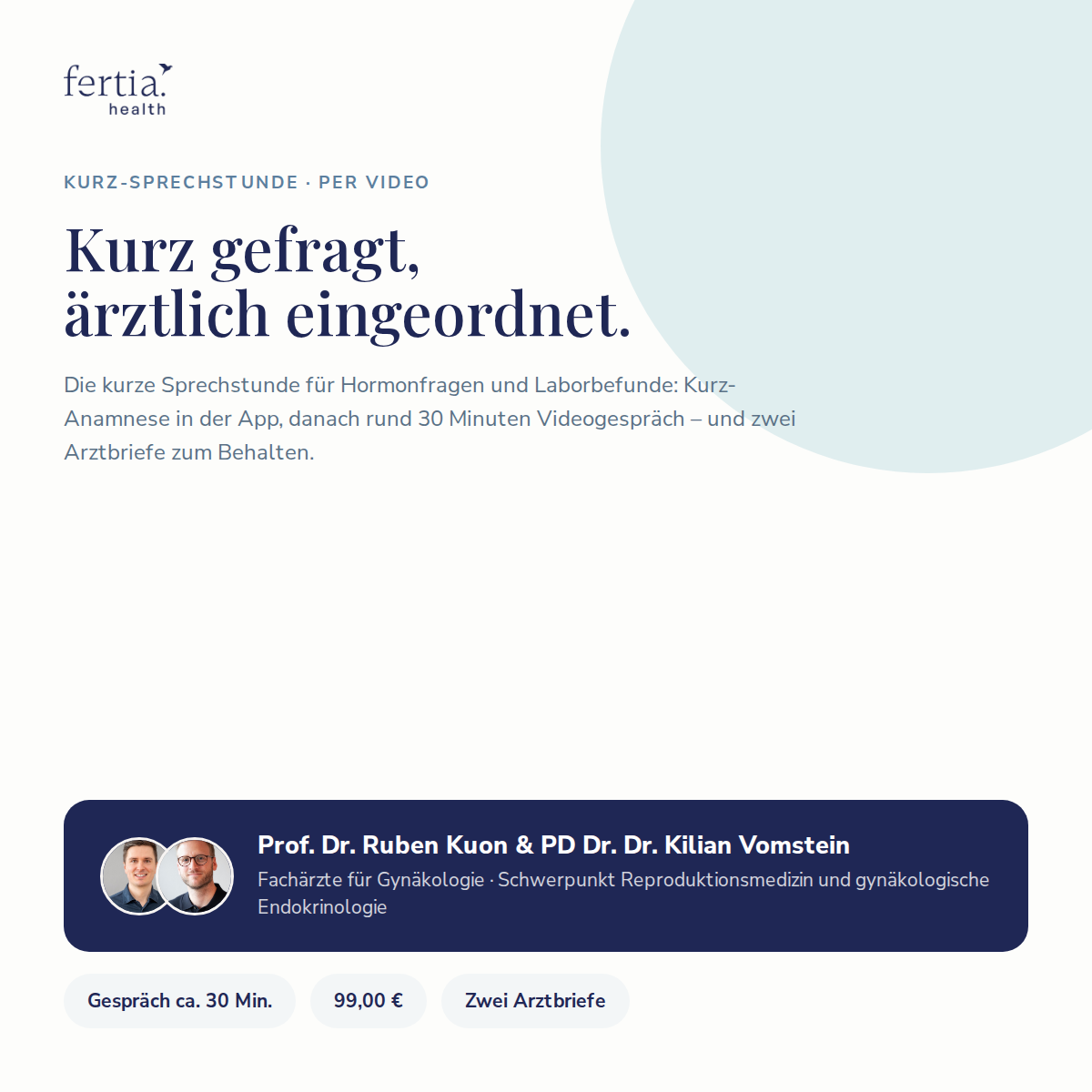 Kurz-Sprechstunde – Hormone und Befunde ärztlich einordnen