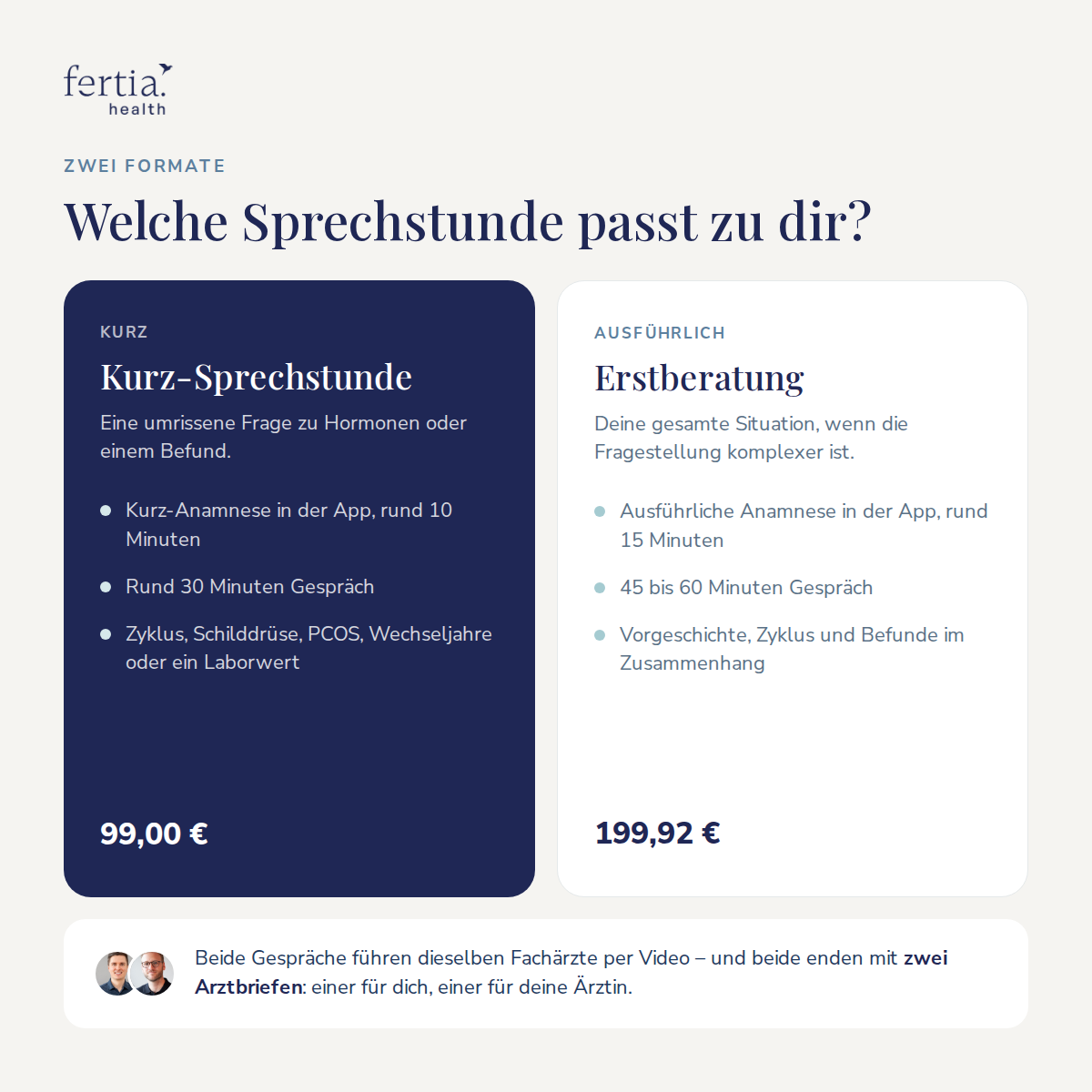 Kurz-Sprechstunde – Hormone und Befunde ärztlich einordnen