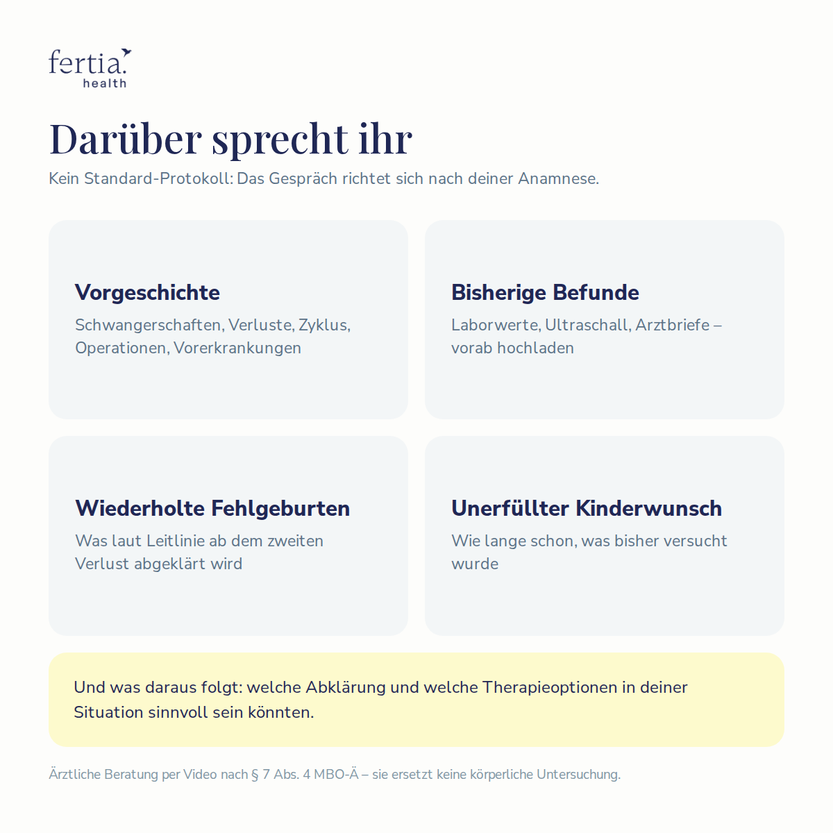 Ärztliche Sprechstunde – Erstberatung per Video