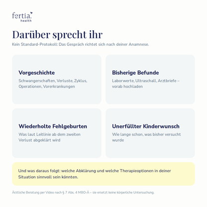 Ärztliche Sprechstunde – Erstberatung per Video