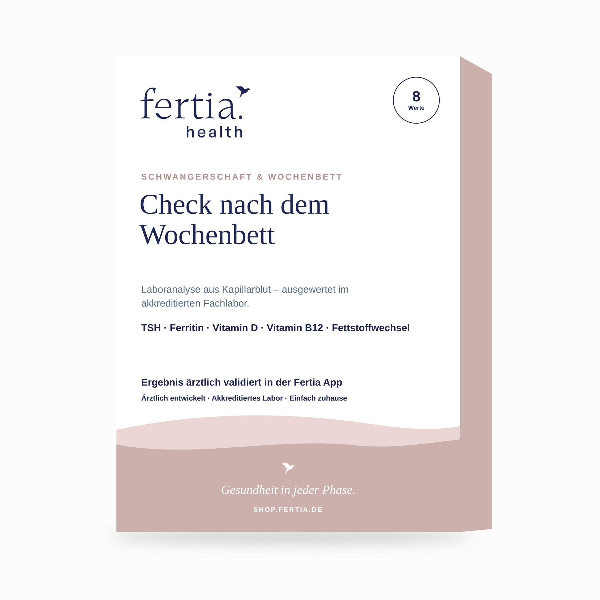 Testkit Check nach dem Wochenbett von Fertia Health – Bluttest für zuhause