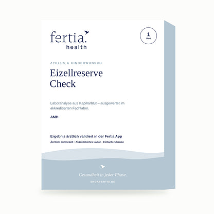 Testkit Eizellreserve Check von Fertia Health – Bluttest für zuhause