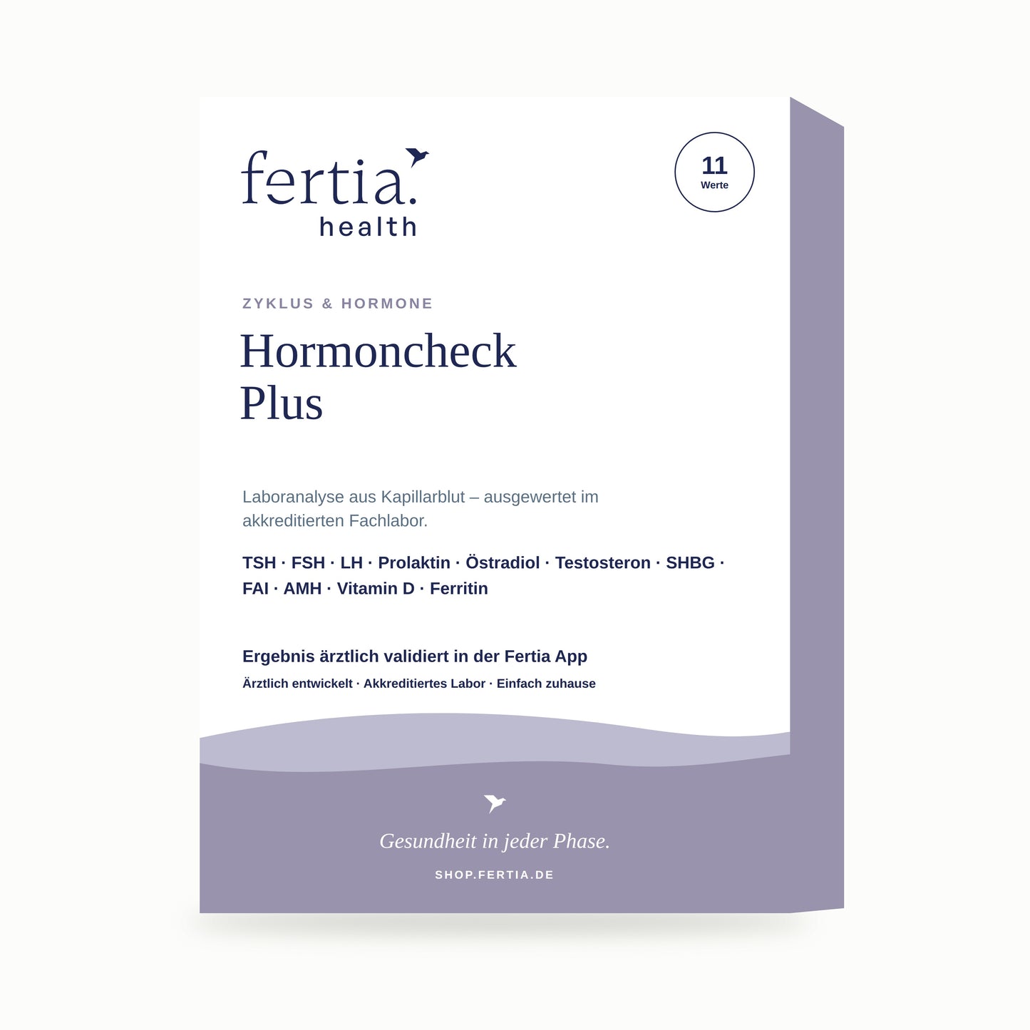 Testkit Hormoncheck Plus von Fertia Health – Bluttest für zuhause