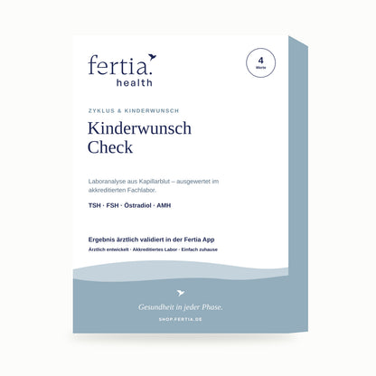 Testkit Kinderwunsch Check von Fertia Health – Bluttest für zuhause
