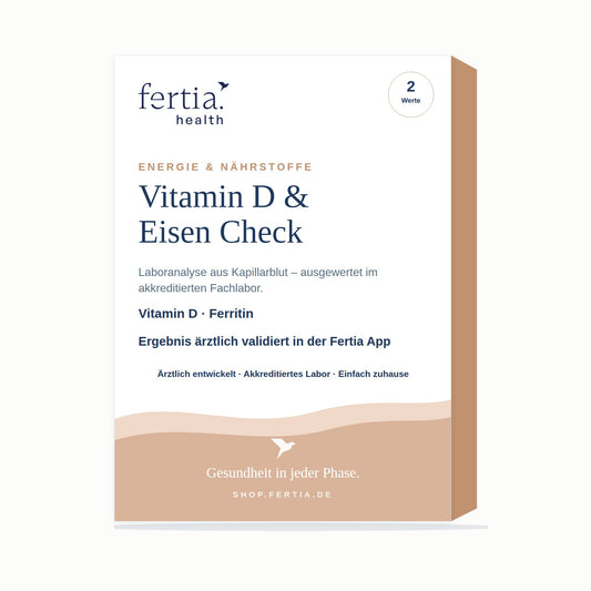 Testkit Vitamin D- und Eisen-Check von Fertia Health – Bluttest für zuhause