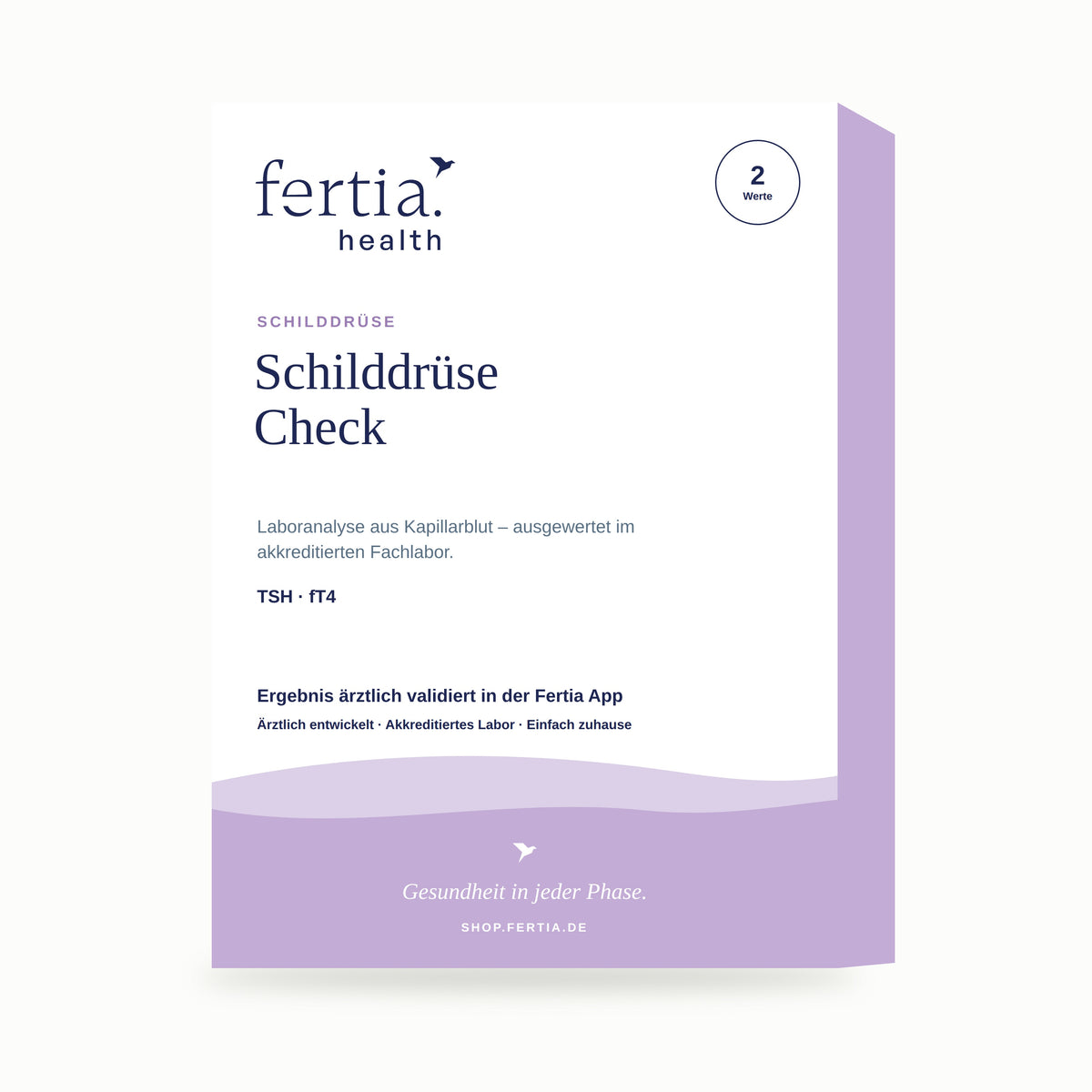 Testkit Schilddrüse Check von Fertia Health – Bluttest für zuhause