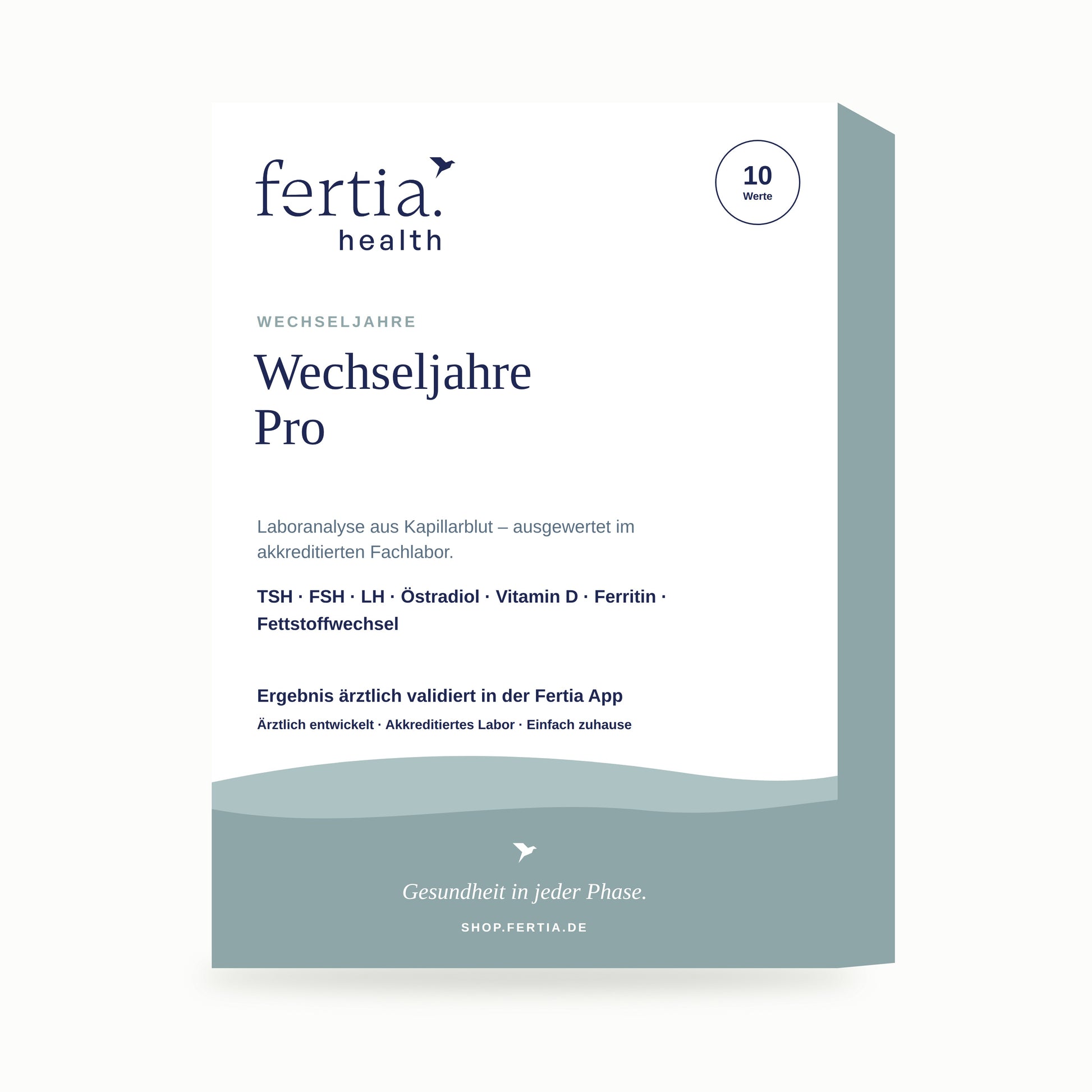 Testkit Wechseljahre Pro von Fertia Health – Bluttest für zuhause