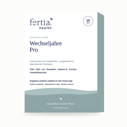 Testkit Wechseljahre Pro von Fertia Health – Bluttest für zuhause