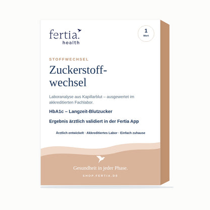 Testkit Zuckerstoffwechsel von Fertia Health – Bluttest für zuhause