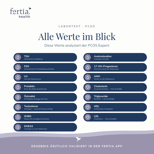 PCOS Pro – Hormon-Bluttest bei Symptomen wie Zyklusstörungen, Akne, Haarausfall