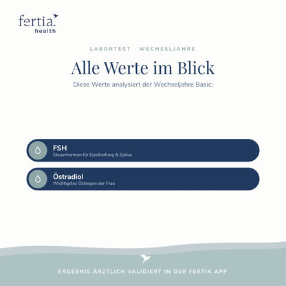 Wechseljahre Check – Hormon-Bluttest FSH & Östradiol (Test für zuhause)