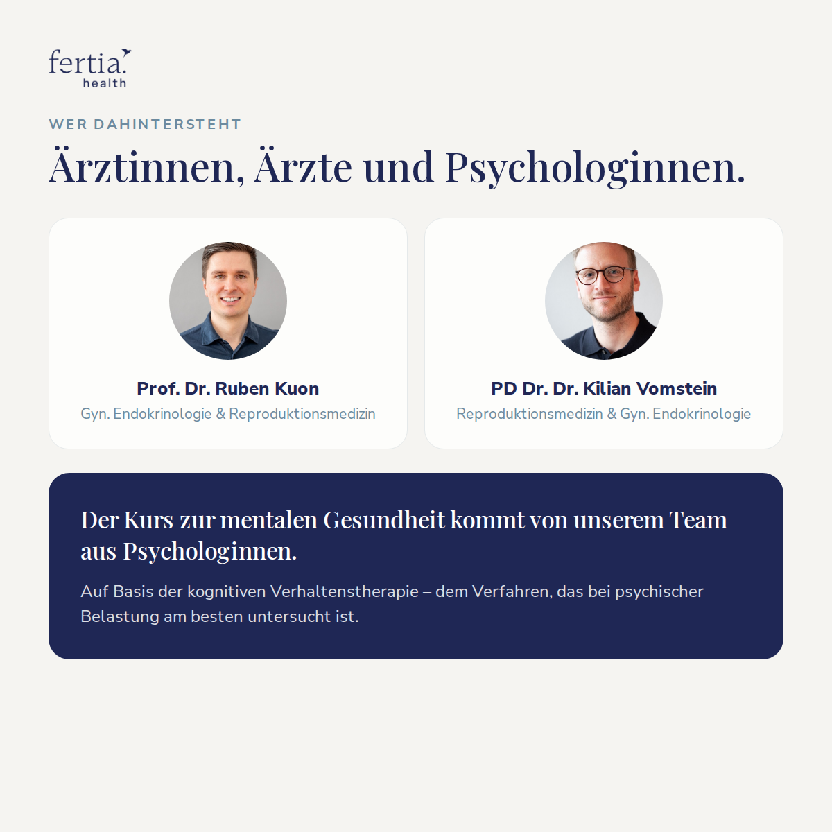 Kinderwunsch verstehen · Kurs in der Fertia App