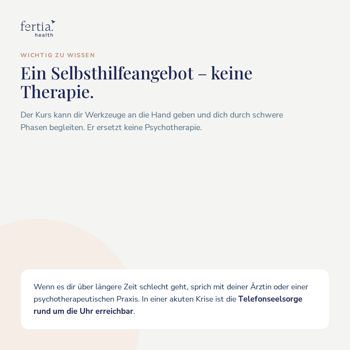 Mentale Unterstützung bei PCOS und Zyklusstörungen · Kurs in der Fertia App