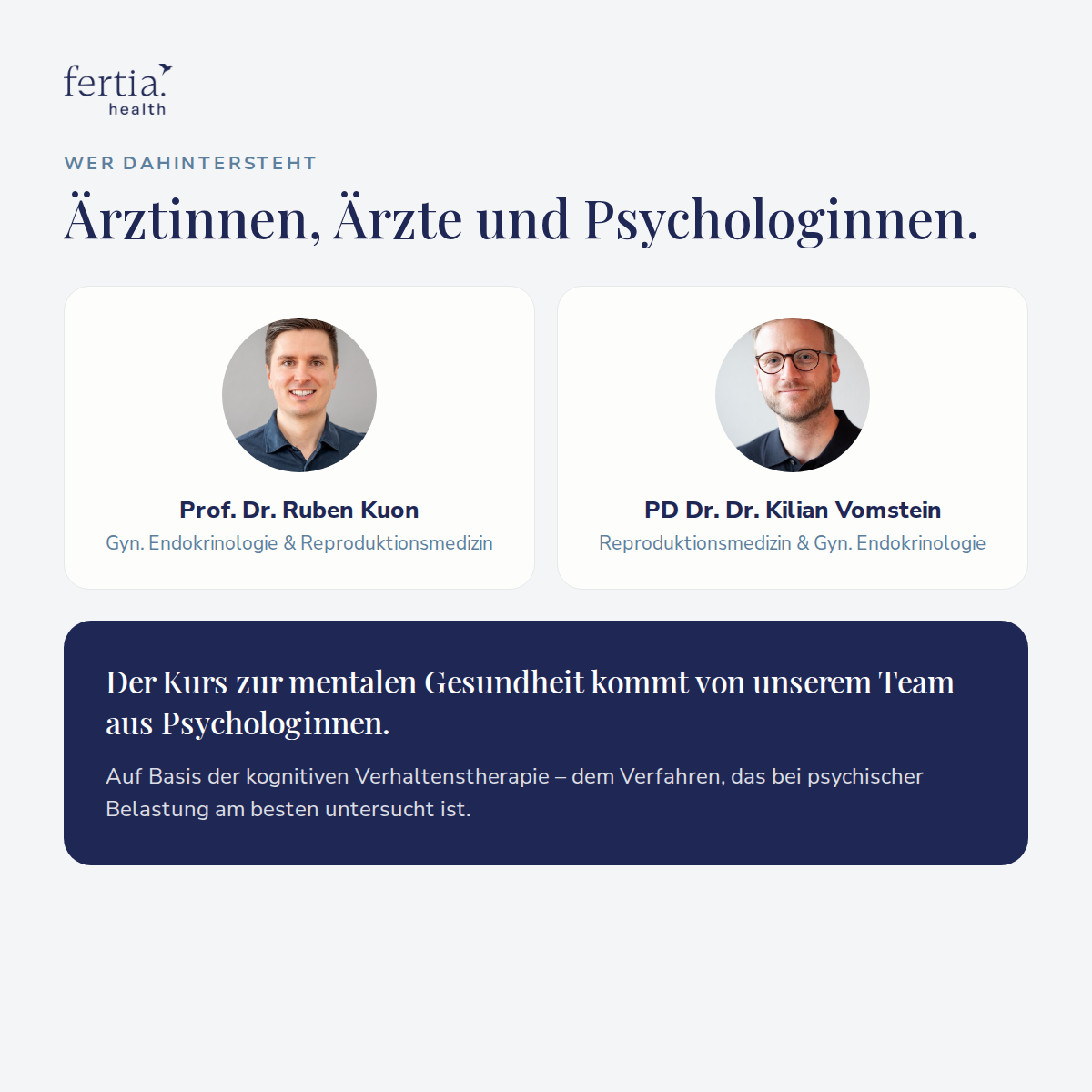 Nach Schwangerschaftsverlust · Kurs in der Fertia App