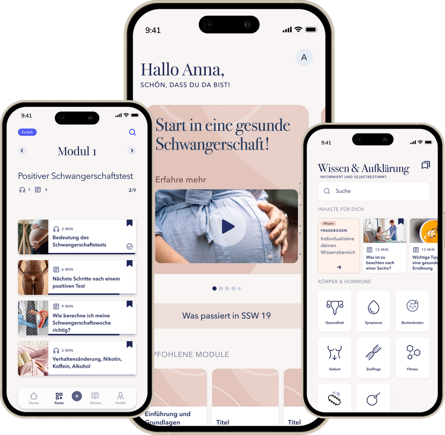 Fertia App Screens